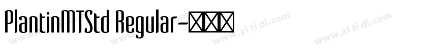 PlantinMTStd Regular字体转换